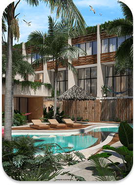 Fachada townhouse Amaité Telchac